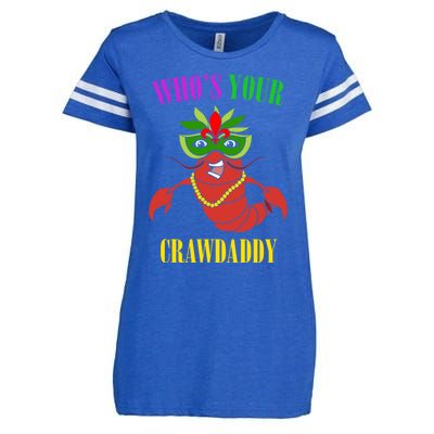 Whos Your Crawdaddy Crawfish Jester Beads Funny Mardi Gras Meaningful Gift Enza Ladies Jersey Football T-Shirt