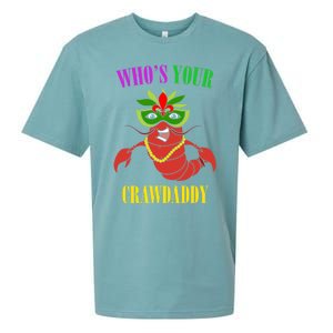 Whos Your Crawdaddy Crawfish Jester Beads Funny Mardi Gras Meaningful Gift Sueded Cloud Jersey T-Shirt