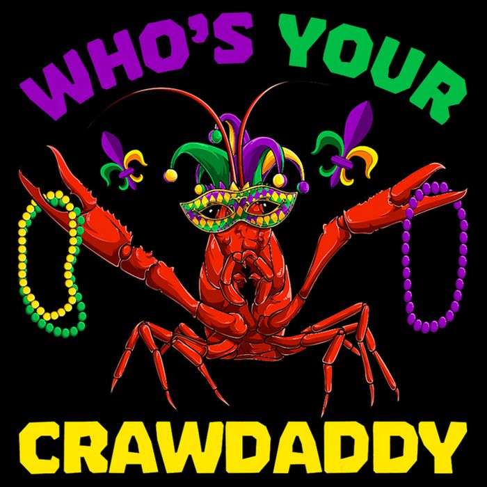 Whos Your Crawdaddy Crawfish Jester Beads Funny Mardi Gras Gift Cooling Performance Crew T-Shirt
