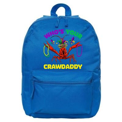 Whos Your Crawdaddy Crawfish Jester Beads Funny Mardi Gras Gift 16 in Basic Backpack