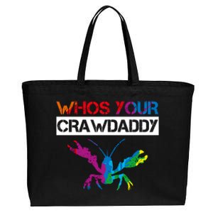 Whos Your Crawdaddy Cotton Canvas Jumbo Tote