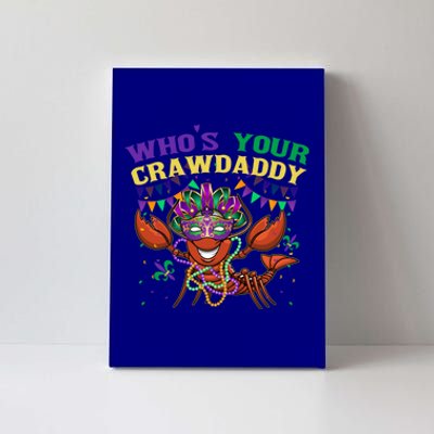 Whos Your Crawdaddy Crawfish Jester Beads Funny Mardi Gras Gift Canvas