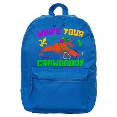 Whos Your Crawdaddy Mardi Gras Crawfish Carnival Parade Gift 16 in Basic Backpack