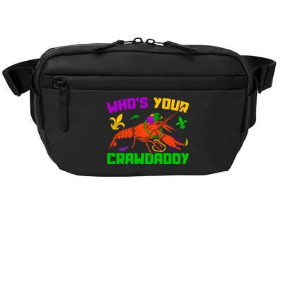 Whos Your Crawdaddy Mardi Gras Crawfish Carnival Parade Gift Crossbody Pack