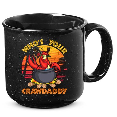 Who's Your Crawdaddy Cajun Crawfish Lobster Foodie Dad Cool Gift 15oz Campfire Ceramic Mug