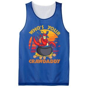 Who's Your Crawdaddy Cajun Crawfish Lobster Foodie Dad Cool Gift Mesh Reversible Basketball Jersey Tank