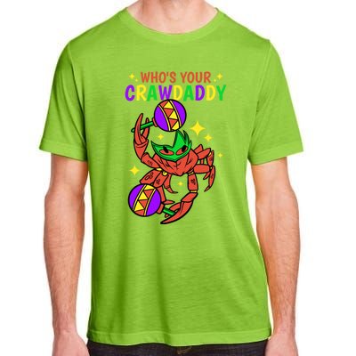 Who's Your Crawdaddy Cajun Mardi Gras Crawfish Gift Adult ChromaSoft Performance T-Shirt