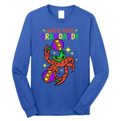 Who's Your Crawdaddy Cajun Mardi Gras Crawfish Gift Long Sleeve Shirt