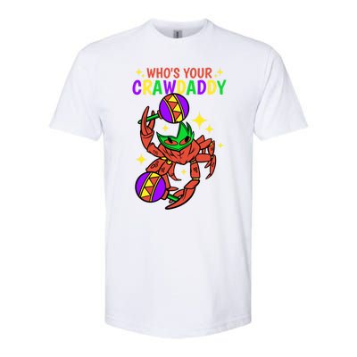 Who's Your Crawdaddy Cajun Mardi Gras Crawfish Gift Softstyle CVC T-Shirt