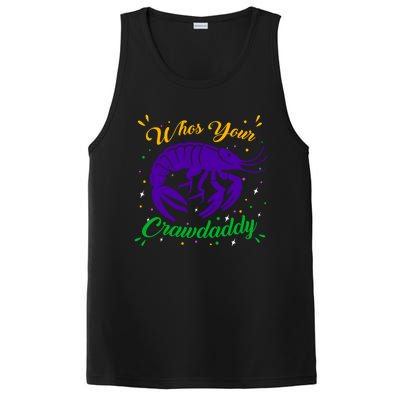 Whos Your Crawdaddy Crawfish Jester Beads Funny Mardi Gras Cute Gift PosiCharge Competitor Tank