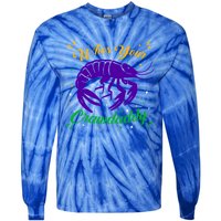 Whos Your Crawdaddy Crawfish Jester Beads Funny Mardi Gras Cute Gift Tie-Dye Long Sleeve Shirt