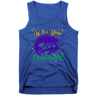 Whos Your Crawdaddy Crawfish Jester Beads Funny Mardi Gras Cute Gift Tank Top