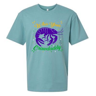 Whos Your Crawdaddy Crawfish Jester Beads Funny Mardi Gras Cute Gift Sueded Cloud Jersey T-Shirt