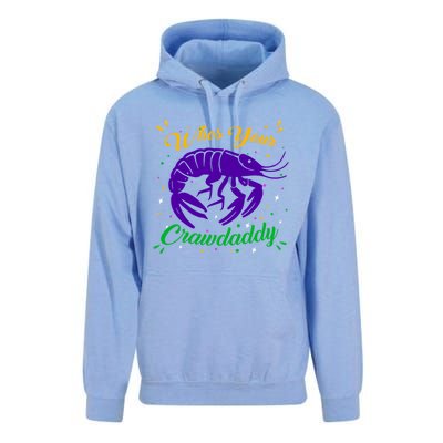 Whos Your Crawdaddy Crawfish Jester Beads Funny Mardi Gras Cute Gift Unisex Surf Hoodie