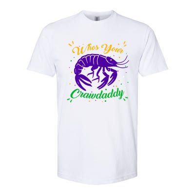 Whos Your Crawdaddy Crawfish Jester Beads Funny Mardi Gras Cute Gift Softstyle CVC T-Shirt