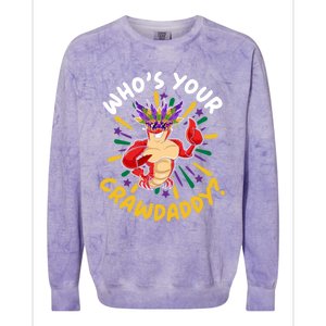 Who's Your Crawdaddy Crawfish Crayfish Mardi Gras Gift Colorblast Crewneck Sweatshirt