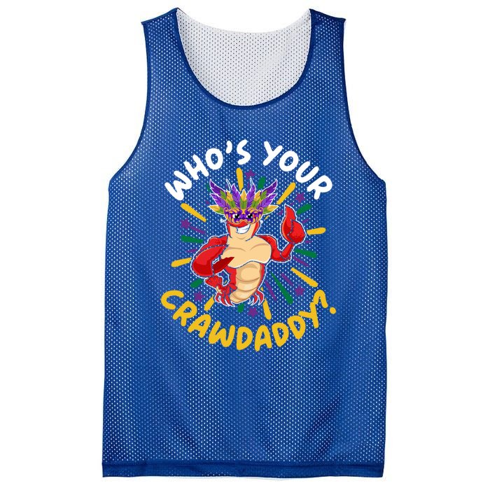 Who's Your Crawdaddy Crawfish Crayfish Mardi Gras Gift Mesh Reversible Basketball Jersey Tank