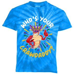 Who's Your Crawdaddy Crawfish Crayfish Mardi Gras Gift Kids Tie-Dye T-Shirt