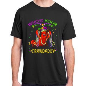 Whos Your Crawdaddy Crawfish Jester Beads Funny Mardi Gras Adult ChromaSoft Performance T-Shirt