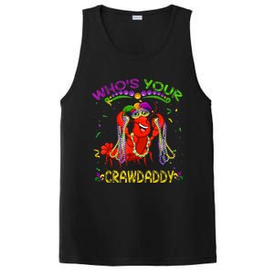 Whos Your Crawdaddy Crawfish Jester Beads Funny Mardi Gras PosiCharge Competitor Tank