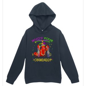 Whos Your Crawdaddy Crawfish Jester Beads Funny Mardi Gras Urban Pullover Hoodie