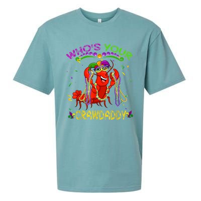 Whos Your Crawdaddy Crawfish Jester Beads Funny Mardi Gras Sueded Cloud Jersey T-Shirt