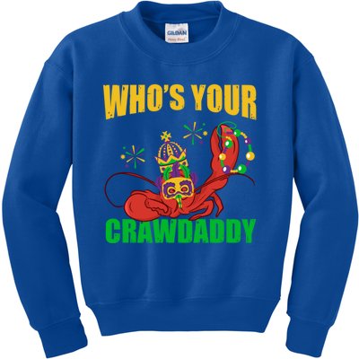 Who's Your Crawdaddy Crawfish Festival Costume Mardi Gras Funny Gift Kids Sweatshirt