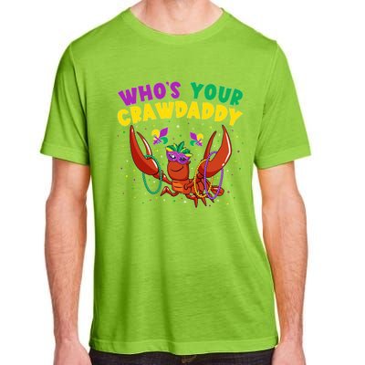 Who's Your Crawdaddy Crawfish Jester Beads Funny Mardi Gras Gift Adult ChromaSoft Performance T-Shirt