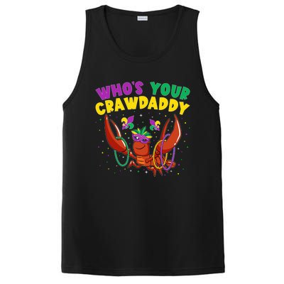 Who's Your Crawdaddy Crawfish Jester Beads Funny Mardi Gras Gift PosiCharge Competitor Tank