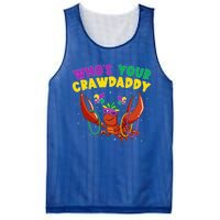 Who's Your Crawdaddy Crawfish Jester Beads Funny Mardi Gras Gift Mesh Reversible Basketball Jersey Tank