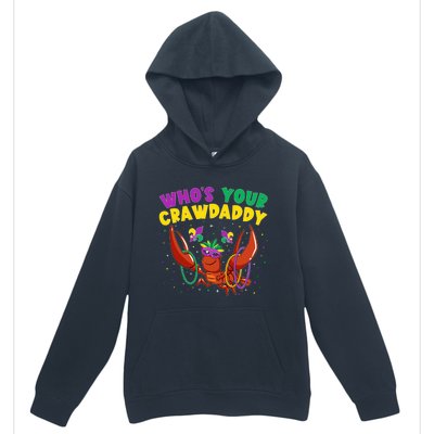 Who's Your Crawdaddy Crawfish Jester Beads Funny Mardi Gras Gift Urban Pullover Hoodie