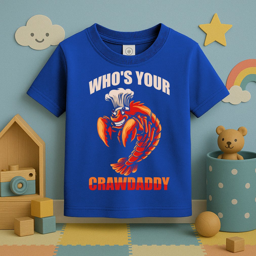 Who's Your Crawdaddy Crawfish Boil Crayfish Cajun Crawdad Meaningful Gift Toddler T-Shirt