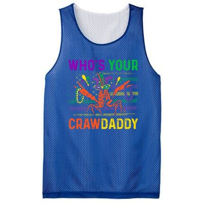 Who's Your Crawdaddy Crawfish Mardi Gras Carnival Outfit Meaningful Gift Mesh Reversible Basketball Jersey Tank