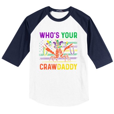 Who's Your Crawdaddy Crawfish Mardi Gras Carnival Outfit Meaningful Gift Baseball Sleeve Shirt