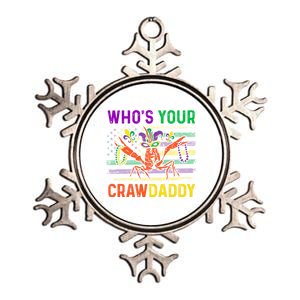 Who's Your Crawdaddy Crawfish Mardi Gras Carnival Outfit Meaningful Gift Metallic Star Ornament