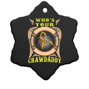 Who's Your Crawdaddy Crawfish Mardi Gras Gift Great Gift Ceramic Star Ornament