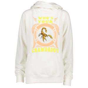 Who's Your Crawdaddy Crawfish Mardi Gras Gift Great Gift Womens Funnel Neck Pullover Hood