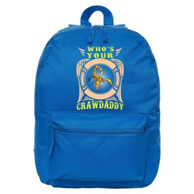 Who's Your Crawdaddy Crawfish Mardi Gras Gift Great Gift 16 in Basic Backpack