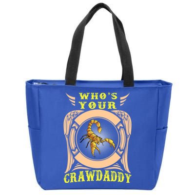 Who's Your Crawdaddy Crawfish Mardi Gras Gift Great Gift Zip Tote Bag