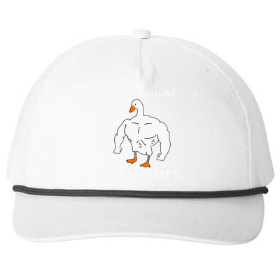 Who You Calling Silly Goose Funny Gym Meme Snapback Five-Panel Rope Hat