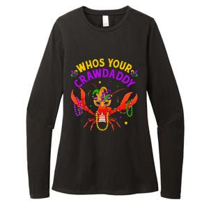 Whos Your Crawdaddy Crawfish Jester Beads Funny Mardi Gras Womens CVC Long Sleeve Shirt