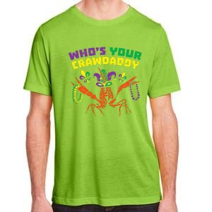 Whos Your Crawdaddy Crawfish Jester Beads Mardi Gras Adult ChromaSoft Performance T-Shirt