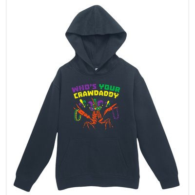 Whos Your Crawdaddy Crawfish Jester Beads Mardi Gras Urban Pullover Hoodie