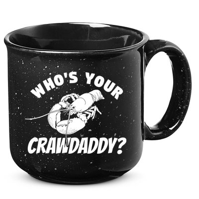 Who's Your Crawdaddy Funny Crawfish Seafood Lobster Lover Gift 15oz Campfire Ceramic Mug