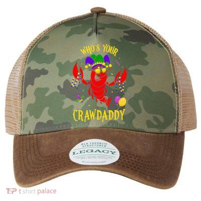 Whos Your Crawdaddy Crawfish Jester Beads Funny Mardi Gras Legacy Tie Dye Trucker Hat