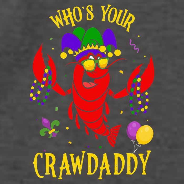 Whos Your Crawdaddy Crawfish Jester Beads Funny Mardi Gras Vector Backpack