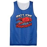 Who's Your Crawdaddy Funny New Orleans Crawfish Novelty Gift Cool Gift Mesh Reversible Basketball Jersey Tank