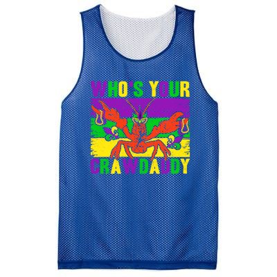 Who's Your Crawdaddy Mardi Gras Carnival Gift Mesh Reversible Basketball Jersey Tank