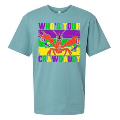 Who's Your Crawdaddy Mardi Gras Carnival Gift Sueded Cloud Jersey T-Shirt