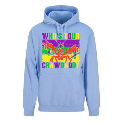 Who's Your Crawdaddy Mardi Gras Carnival Gift Unisex Surf Hoodie